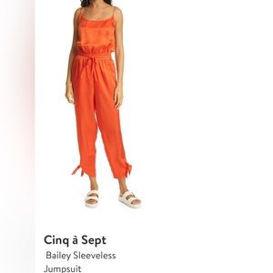 Cinq a Sept. Bailey Sleeveless Jumpsuit Size M